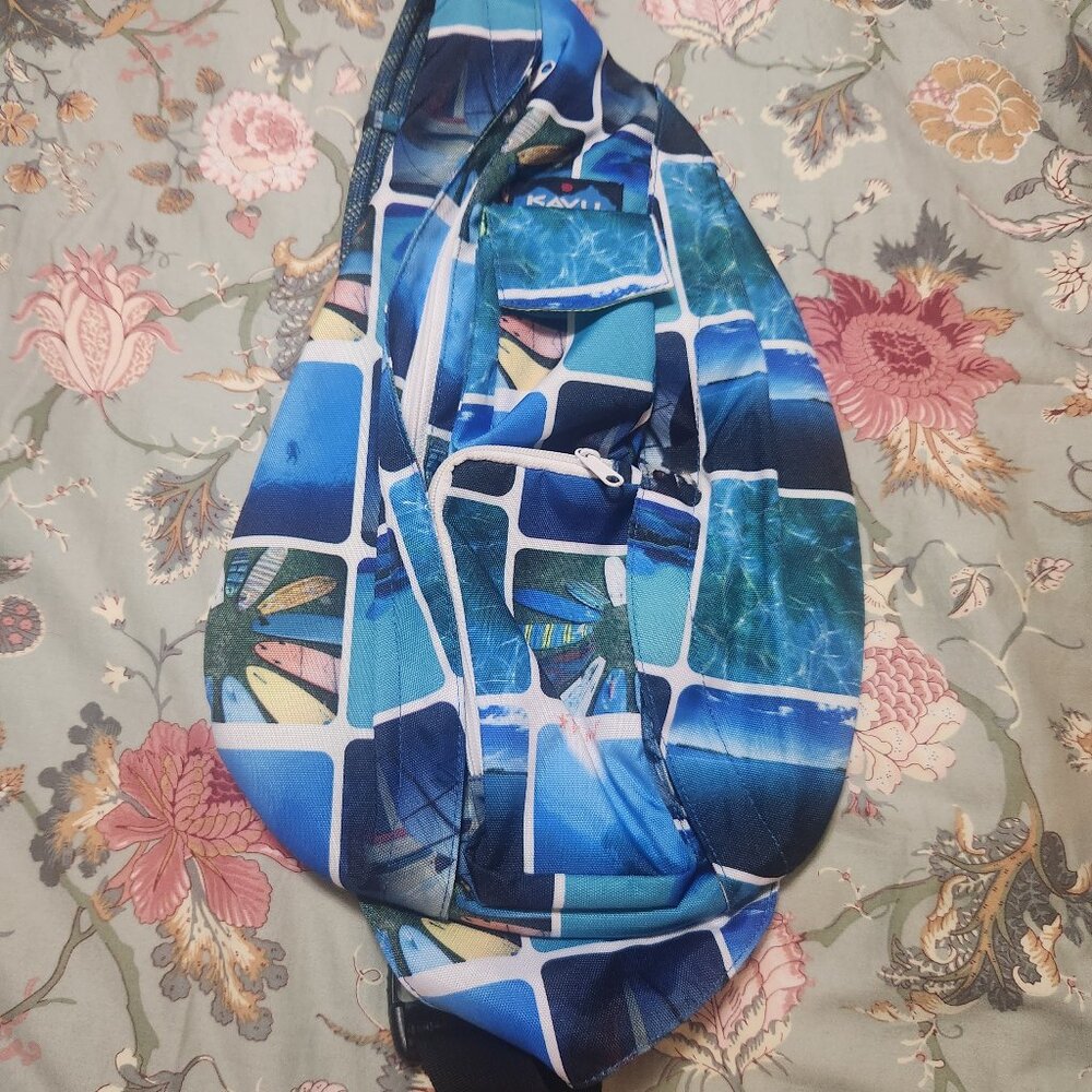 Kavu Sling Bag Multi Color Surf Style Pattern